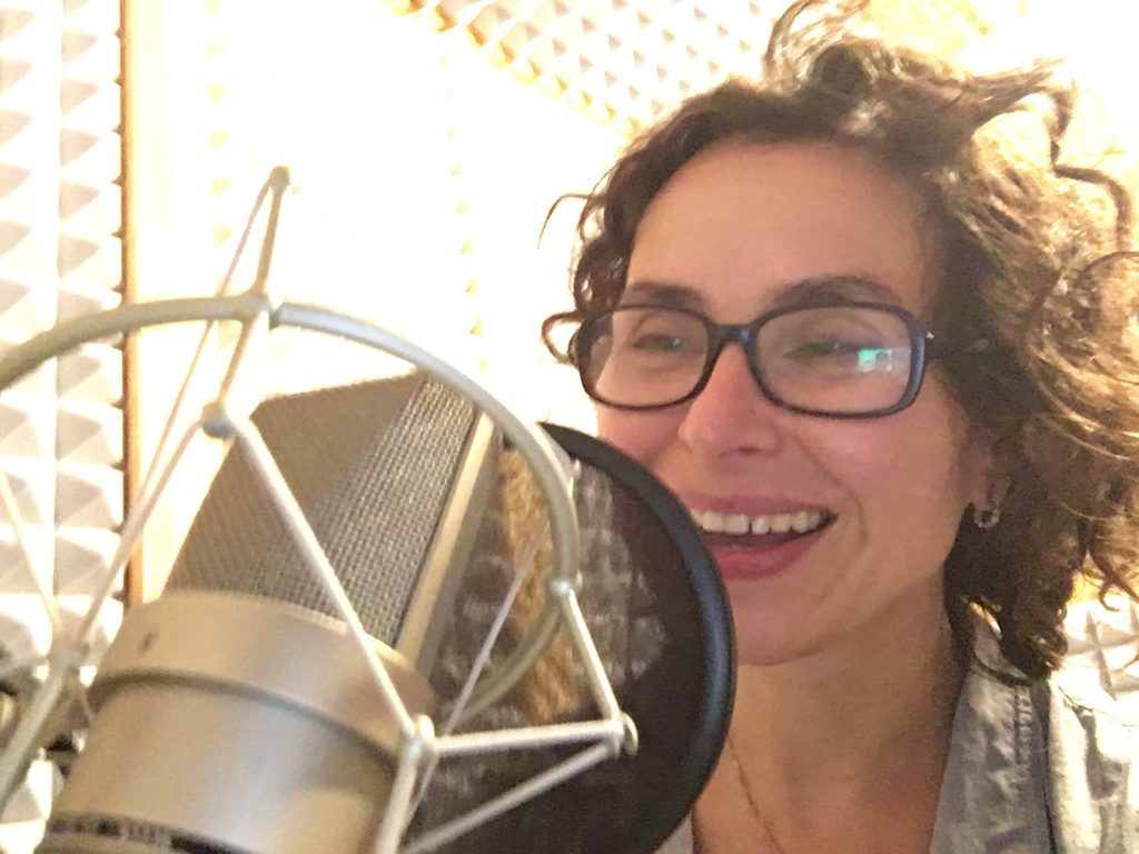 Nadja Schulz-Berlinghoff im Tonstudio